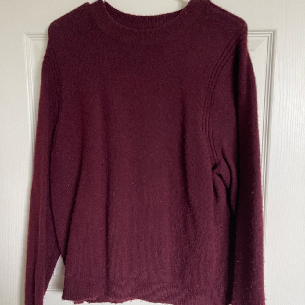 Burgundy sweater
